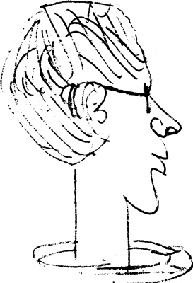 Caricature by B. Poettering 1995